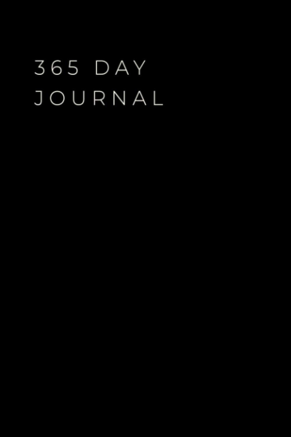 365 day journal: Undated 1 page per day planner notebook - Minimalist yearly diary - Lined pages - 6x9