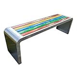 Banc de sécurité : les bords du banc de jardin sont tous finis – Pas de coupures ou de gouttes qui s'accrochent aux vêtements. Le banc en métal peut vous offrir une détente sûre. Le banc de parc est sûr pour vous et sans danger pour vos vêtements.