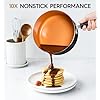 MICHELANGELO Nonstick Sauce Pan With Lid, 3QT Ceramic Saucepan, Copper Saucepans, PFAS-FREE Pot, Small Pots For Cooking, Multipurpose Cooking Pots For Home Kitchen, Dishwasher Safe