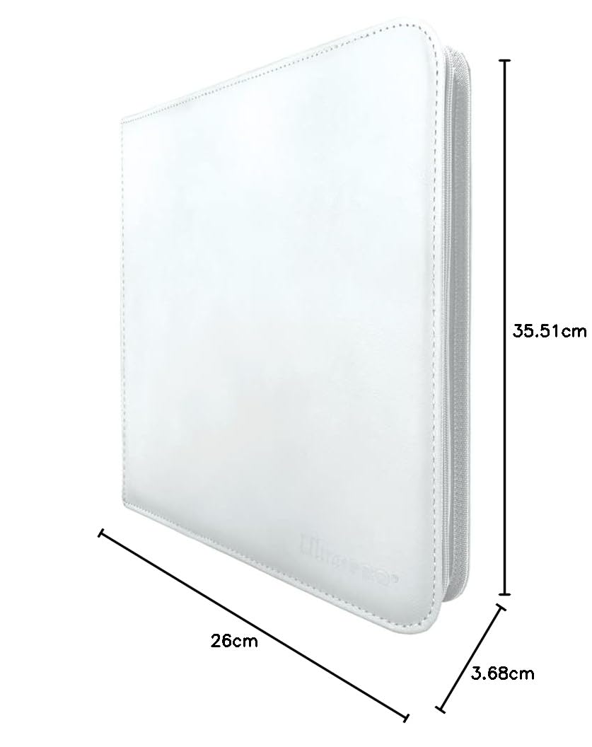 Ultra PRO - Vivid 9-Pocket Zippered PRO-Binder: White - Protect