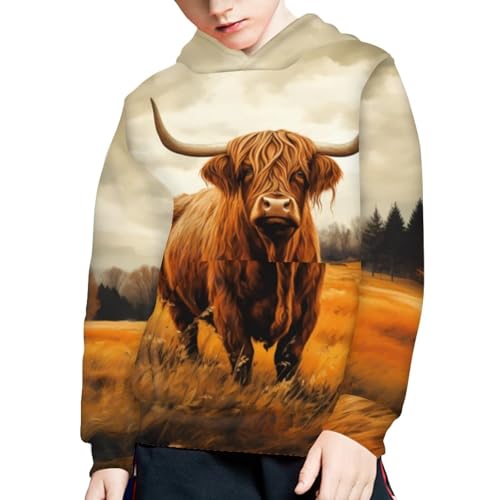 Boys Vibrant Color Animal Print Hoodies with Pockets Soft Personalized Funny Hooded Sweatshirts4