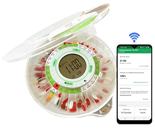Boîte à comprimés électronique automatique verrouillable 9 alarmes