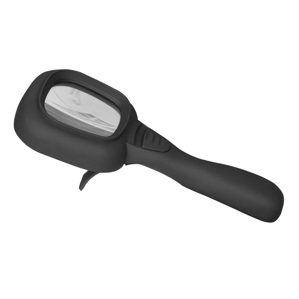 Lente d'Ingrandimento Grande Obiettivo Zoom 5X 10x Nuova Lente d'Ingrandimento Portatile Leggera da 80 mm, Lente per Leggere Hobby Giornali Mappe Monete Artigianato a Maglia