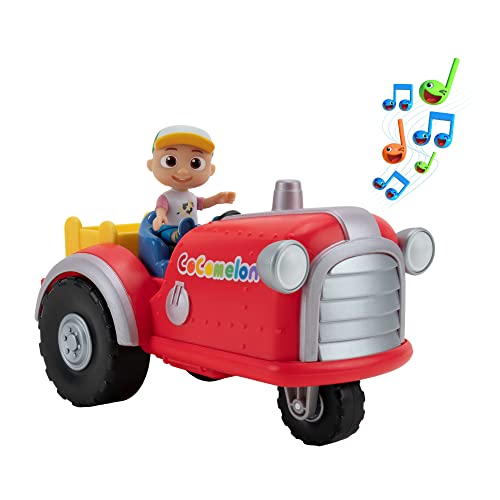 CoComelon- Musical Tractor Vehículo con Figura, Multicolor (Jazwares CMW0038)