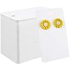 Kraft Paper Earring Display Cards - Hanging Earring Holder, 256 Pack, 3.5 x 2 Inches (White)