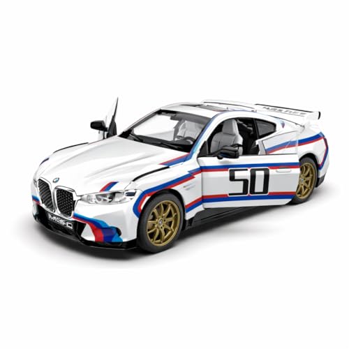 Image of Wizplex MSZ Official Licensed BMW 3.0 CSL Diecast Model Car 1:32 Scale | Light & Sound | Pull Back Action | Metal Sports Toy | Collectible Display & Gift