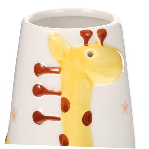 Soporte de cerámica amarillo para botellas de agua de roedores PRETYZOOM 4