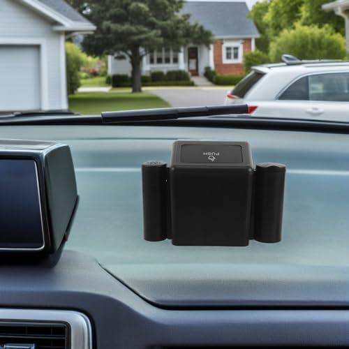 Cubo de basura para coche hermético con cenicero integrado de ABS rígido 6