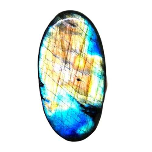 Labradorite naturelle ovale 59x31mm pour création de bijoux DIY