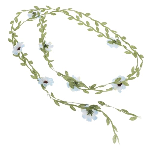 NULYLU Copricapo Di Fiori Per Donna Fascia Floreale Foglie Artificiali Corona Di Fiori Per Capelli Accessori Per Capelli Eleganti Per Matrimoni e Occasioni Speciali