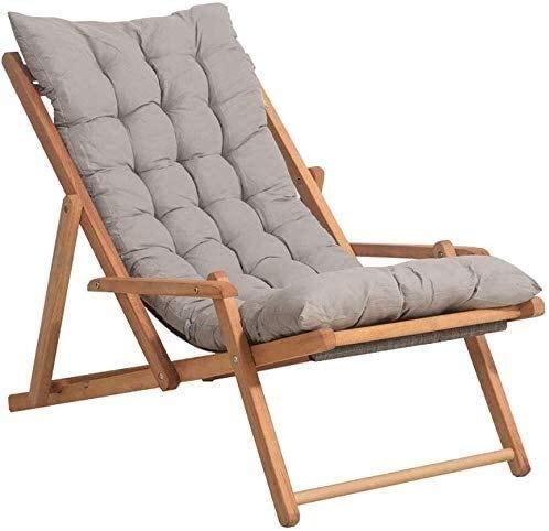Chaises longues de jardin pliables en bois d'orme pour terrasse et patio
