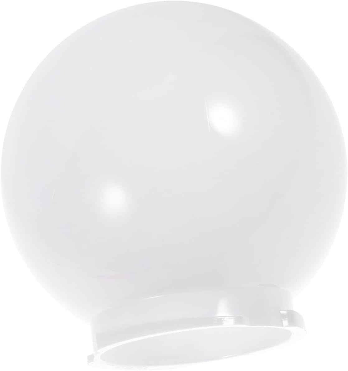 Outdoor Globe Lampshade Replacement for Wall and Post Lights Milk White Acrylic Light Cover with Easy Install Protective Lamp Globe for Garden Patio