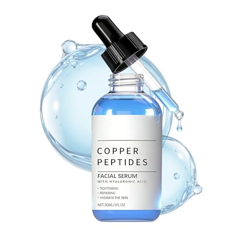 Image of Ninnyi Copper Peptides Serum for Face, Peptides Hyaluronic Acid Anti Aging Serum for Fine Lines, Wrinkles, Skin Smoother