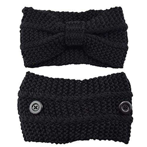 MinnowXY Crochet Turban Winter Knotted Bow...