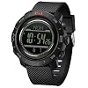 Men's Military Watches for Men Tactical ABC Digital Watch Outdoor Sports Altimeter Barometer Compass Thermometer Fitness Tracker Watch Step Counter Dual Time Stopwatch Countdown Waterproof Wristwatch