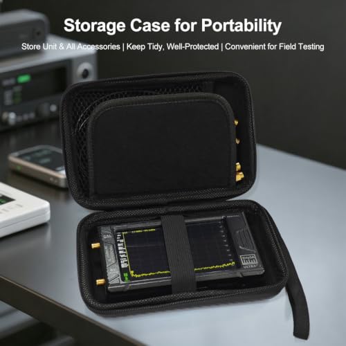 Image of AURSINC TinySA Ultra+ ZS406 Spectrum Analyzer with Protective Case | 100kHz-5.4GHz Handheld Tiny Frequency Analyzer 2-in-1 RF Signal Generator with 4'' EVA Shell, for Ham Radio, Field Testing
