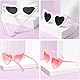 Herz Sonnenbrille, Bride to Be Herzbrille, 1 Paar Herz Sonnenbrille Perlen+6 Paar Herzbrille, Brillen JGA Accessoires Frauen, Bridesmaid Gift für Hochzeit Party