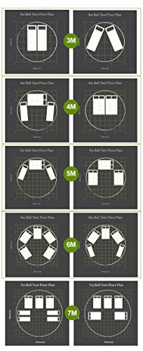 Playdo 4-Season Waterproof Cotton Canvas Bell Tent Wall Yurt Tent With Stove Hole For Outdoor Camping Hunting Hiking Festival Party #TOP6