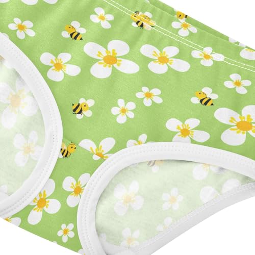 Flowers Floral Bee Green Toddler Girls's Underwear 2T 23018814
