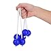 Ladder Ball Toss Set, 3 Pairs Replacement Ladder Balls with Thick Nylon Cord - Soft Rubber Outdoor Sports Balls for Ladderbal
