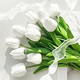 Scenari di utilizzo: tulipani artificiali I bianchi sono molto eleganti e delicati e si integrano facilmente in diversi stili di decorazione. I finti tulip sono molto adatti per matrimoni, ricevimenti, case, hotel, librerie, caffè, sale d'arte, uffici, negozi e altri luoghi.
