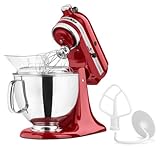 KitchenAid KSM150PSER - Batidora amasadora, color rojo (potencia 325)