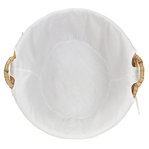 Household Essentials Natural Ml-6667N Round Wicker Laundry Basket Hamper With Liner #TOP2