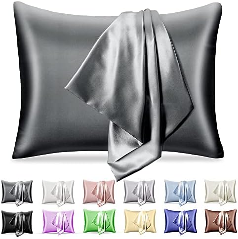 pendali Satin Bed Pillowcase, Both Side Silky Soft Satin Pillowcases for Hair and Skin, Bed Pillow Covers with Hidden Zipper, Standard Size, Pack of 1 Piece