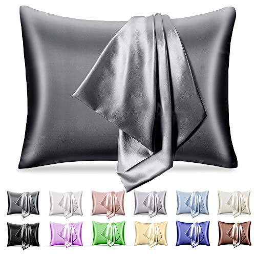 Pendali Satin Bed Pillowcase, Both Side Silky Soft Satin Pillowcases For Hair And Skin, Bed Pillow Covers With Hidden Zipper, Standard Size, Pack Of 1 Piece #TOP4