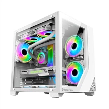 Gabinete Pc Gamer Aquário Vidro Temperado Com Filtro Poeira Titorion - Gb001 (Branco)