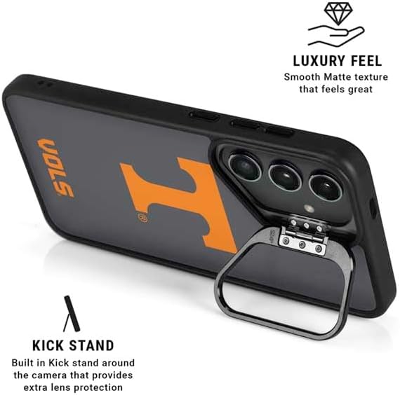 Skinit Kickstand Phone Case Compatible with Galaxy S25 Ultra - Officially Licensed University of Tennessee-Knoxville T Logo Vols on Gray Design