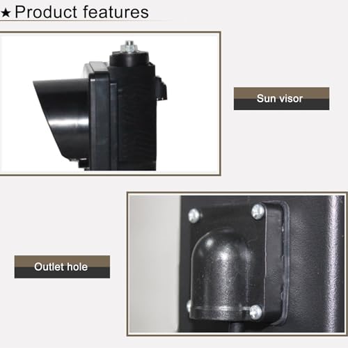 Semáforo rojo/verde de 100 mm con señal LED de parada para control de tráfico exterior 4