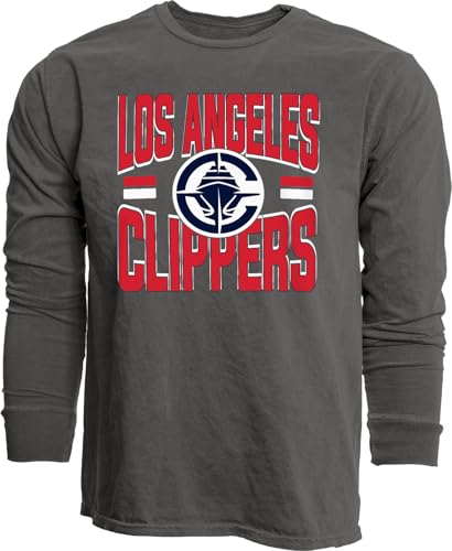 Los Angeles Clippers NBA Officially Licensed Long Sleeve T-Shirt Ringspun Bold Black, X-Large