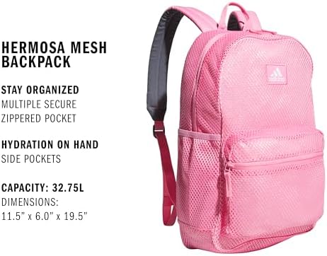 adidas 3d mesh backpack singapore Hermosa Mesh, Bliss Pink/2, One Size, Hermosa Backpack, See-through Transparent Clear Festival Bag Fashion coach mini backpack 2021 Shimano Nasci Spinning Model:VTC76HMF