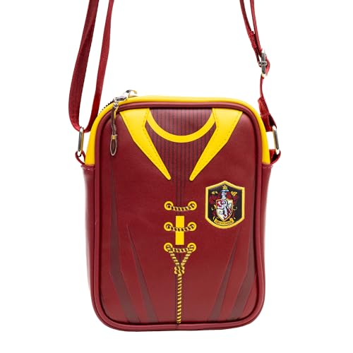 The Wizarding World of Harry Potter Vegan Leather Crossbody Bag with Adjustable Straps, Hogwarts Gryffindor Quidditch Uniform4