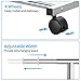 Simple Trending Clothes Garment Rack, Heavy Duty Commercial Grade Clothing Rolling Rack on Wheels with Expandable Collapsible Clothing Rack, Holds up to 150 lbs, Chrome