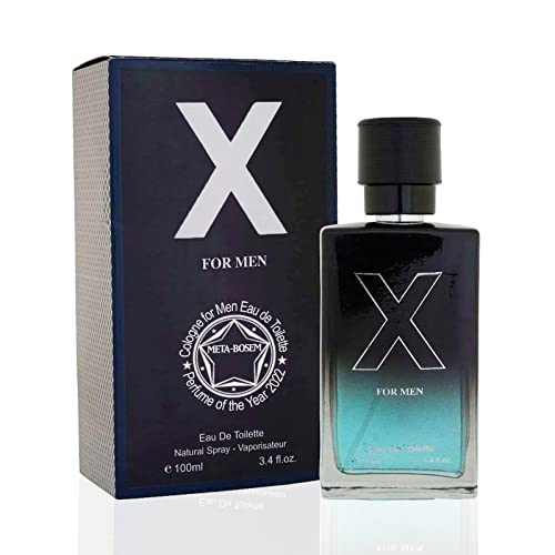 Meta-Bosem X For Men's Cologne Eau De Toilette Natural Spray - Masculine Scents - Fresh Modern Fragrance - Great Holiday Gift - For All Day Use - A Classic Bottle, 3.4 Fluid Ounce/100Ml #TOP10