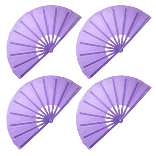 QIRMIZI Lila Fächer Set, 4 Stück