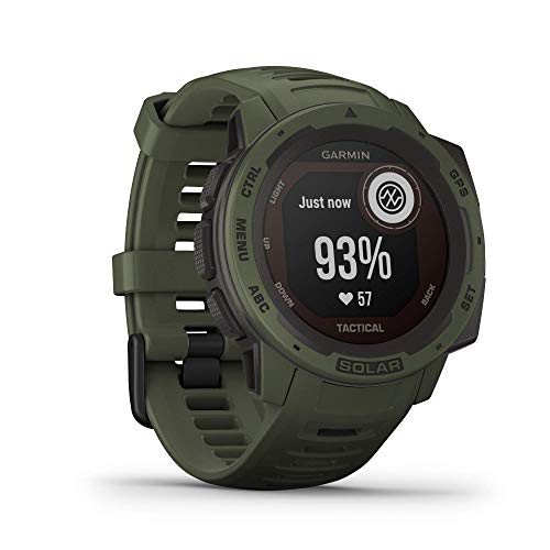 Garmin Instinct - wasserdichte GPS-Smartwatch mit Sport-/Fitnessfunktionen. Herzfrequenzmessung am Handgelenk, Fitness Tracker und Smartphone Benachrichtigungen. Viele Modelle zur Auswahl