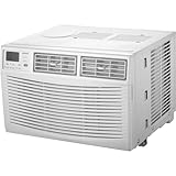 AMANA 8,000 BTU 115V Window-Mounted Air Conditioner with Remote Control, White