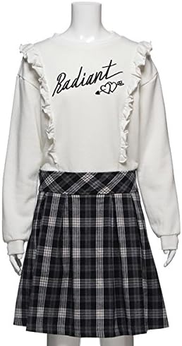 Amazon ラブトキシック Lovetoxic チェック切り替えドッキングワンピース ガールズ 通販