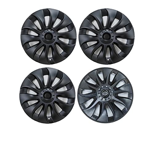 Tire Covers 4Pcs Hub Cap Performance Replacement Wheel Cap 19 20 Inch Automobile Cap Full Cover Bj40 Accessories 2021 2022 Compatible With Tesla Model Y Exterior Accessories ( Color : 20 Inch Matte Bl #TOP17
