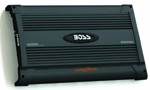 BOSS Audio Systems CW1250 Chaos Wired 2500 Watt 2-Channel Mosfet Power Amplifier with Subwoofer Level Control