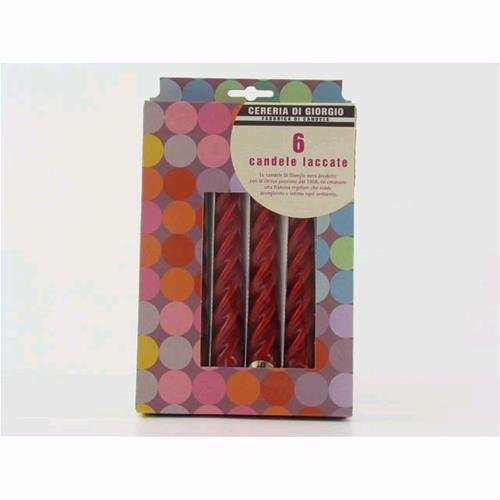 Risthò 3510_28 Velas, Cerámica, Burdeos, Talla única, 6 unidades Cover