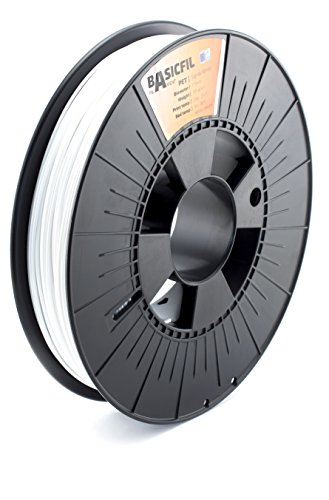 Basicfil PET 1.75mm, 500 gr filament pour imprimate 3D, Blanc Cover