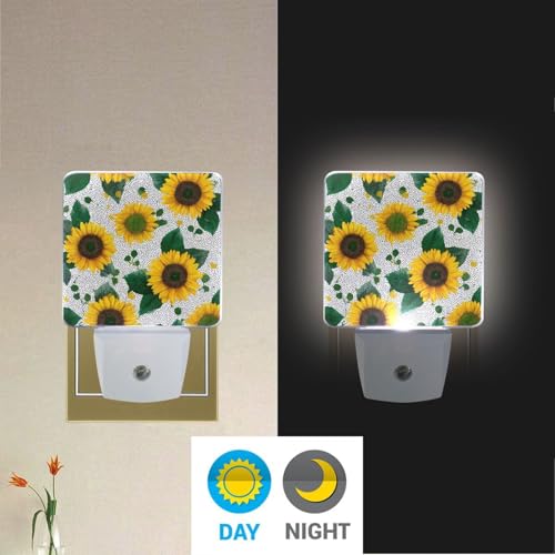 Lámpara de noche con sensor y diseño girasol miniatura 4