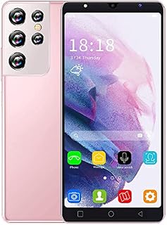 ShaQx SIM-Free & Unlocked Mobile Phones, 5.0 Inch Android Smartphones,4GB ROM, Dual Camera,3G/GSM Dual SIM Cell Phones (S21Ultra-Pink)