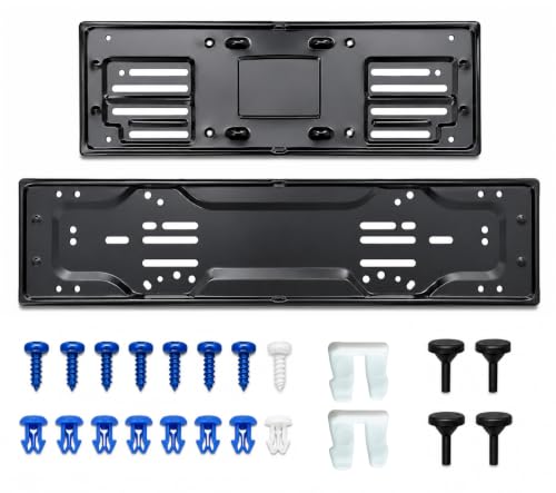 Soporte de matrícula Gambc® de acero para evitar la pérdida de placas y ruidos en el coche
