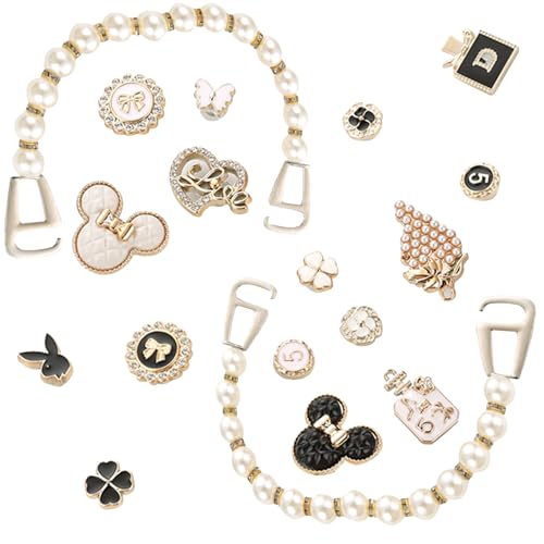 Skoberlocker för kroc-berlocker, 18 st bling krokodilberlocker för träsko, kristall diamant skotillbehör bling skoberlocker för clog tecknade skotillbehör för flickor kvinnor gör-det-själv träsandaler