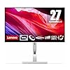 Lenovo L27h-4A Monitor 27" QHD (2560 x 1440), IPS, 1ms MPRT, 100Hz, Regolabile, Porte HDMI 2.1 + DisplayPort 1.4 + USB-C, Cavo USB tipo C incluso - Cloud Grey